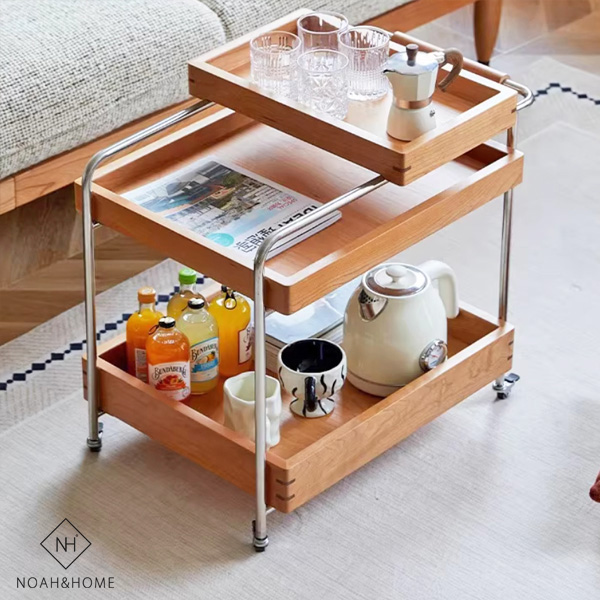 CU/行雲推車 實木邊几