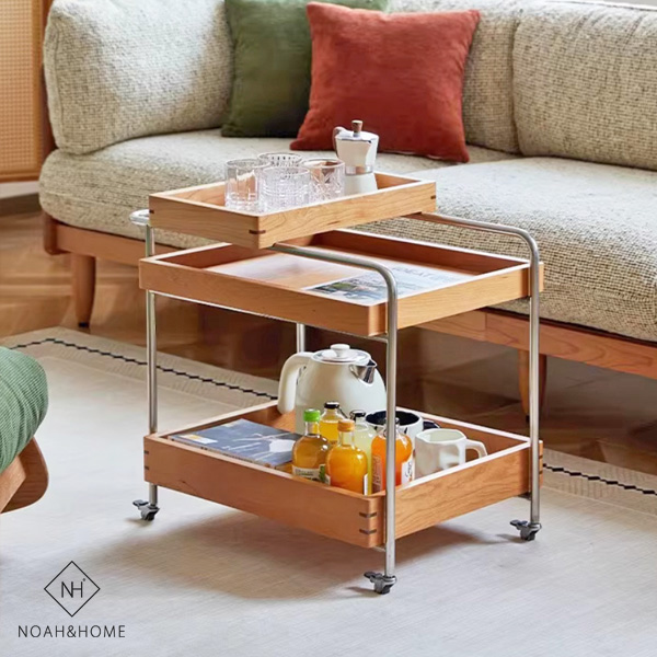 CU/行雲推車 實木邊几