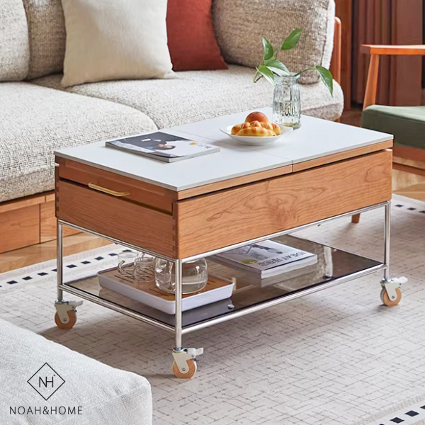 CU/摩登移動茶几 實木茶几