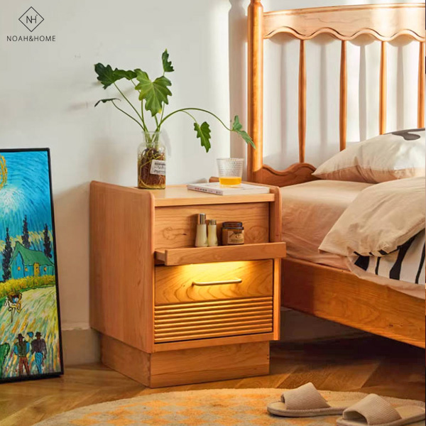 CU/滿月 實木床頭櫃