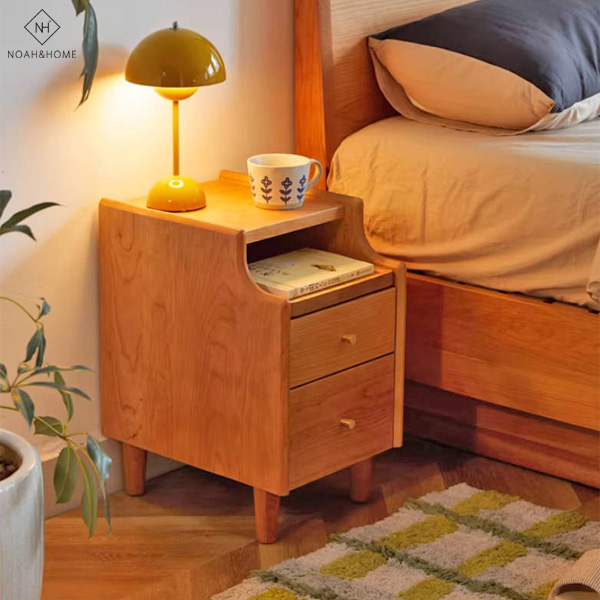 CU/空氣 實木床頭櫃